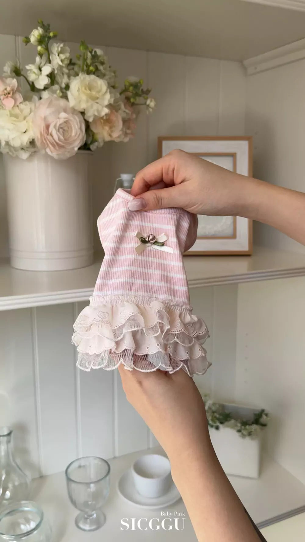[3rd] Baby Pink Tick-Tock Skirt