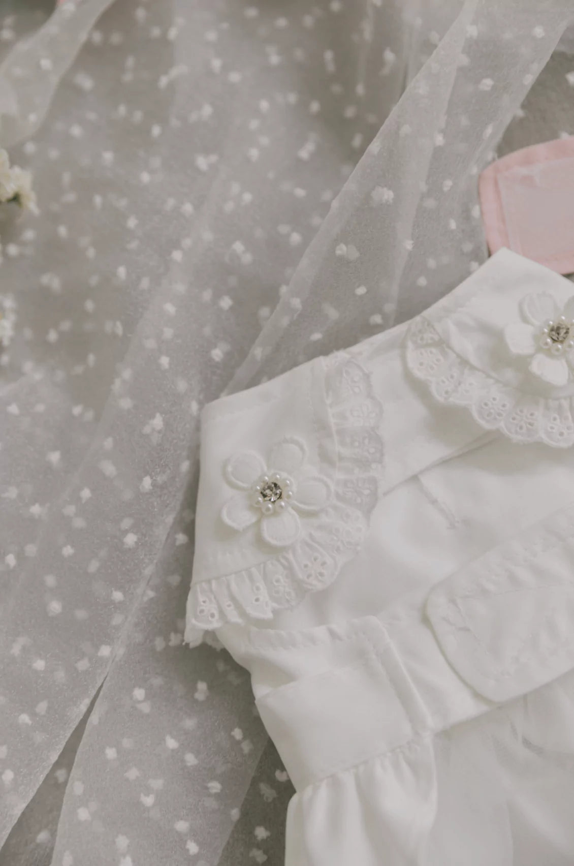 Blossom Cape Coat (White)