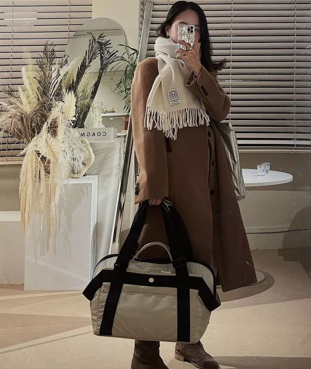 Soft Bagelbag (Taupe Navy)