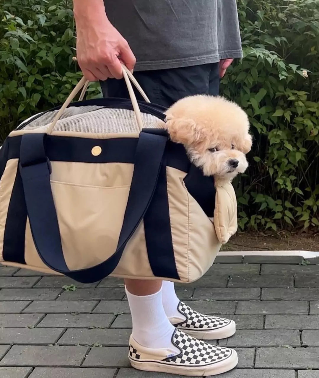 Soft Bagelbag (Taupe Navy)