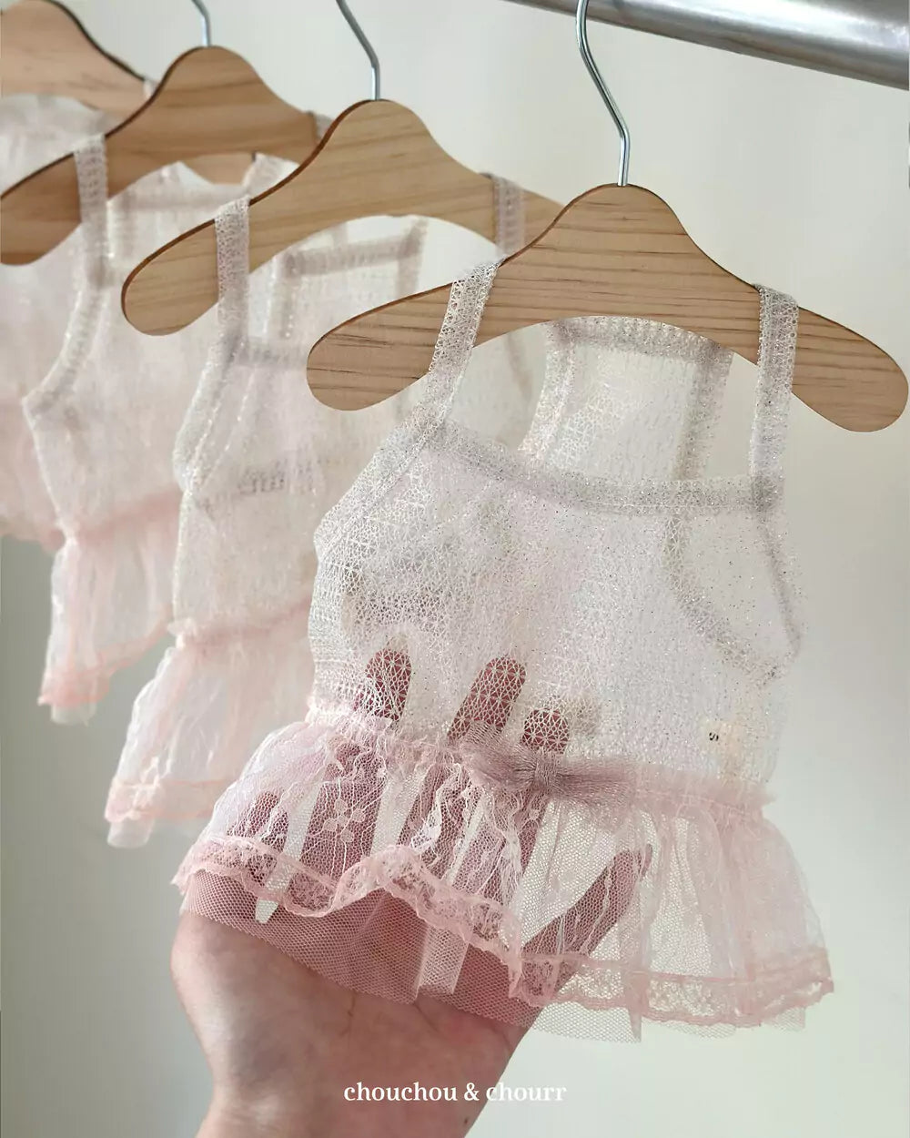 Mesh Glitter Top