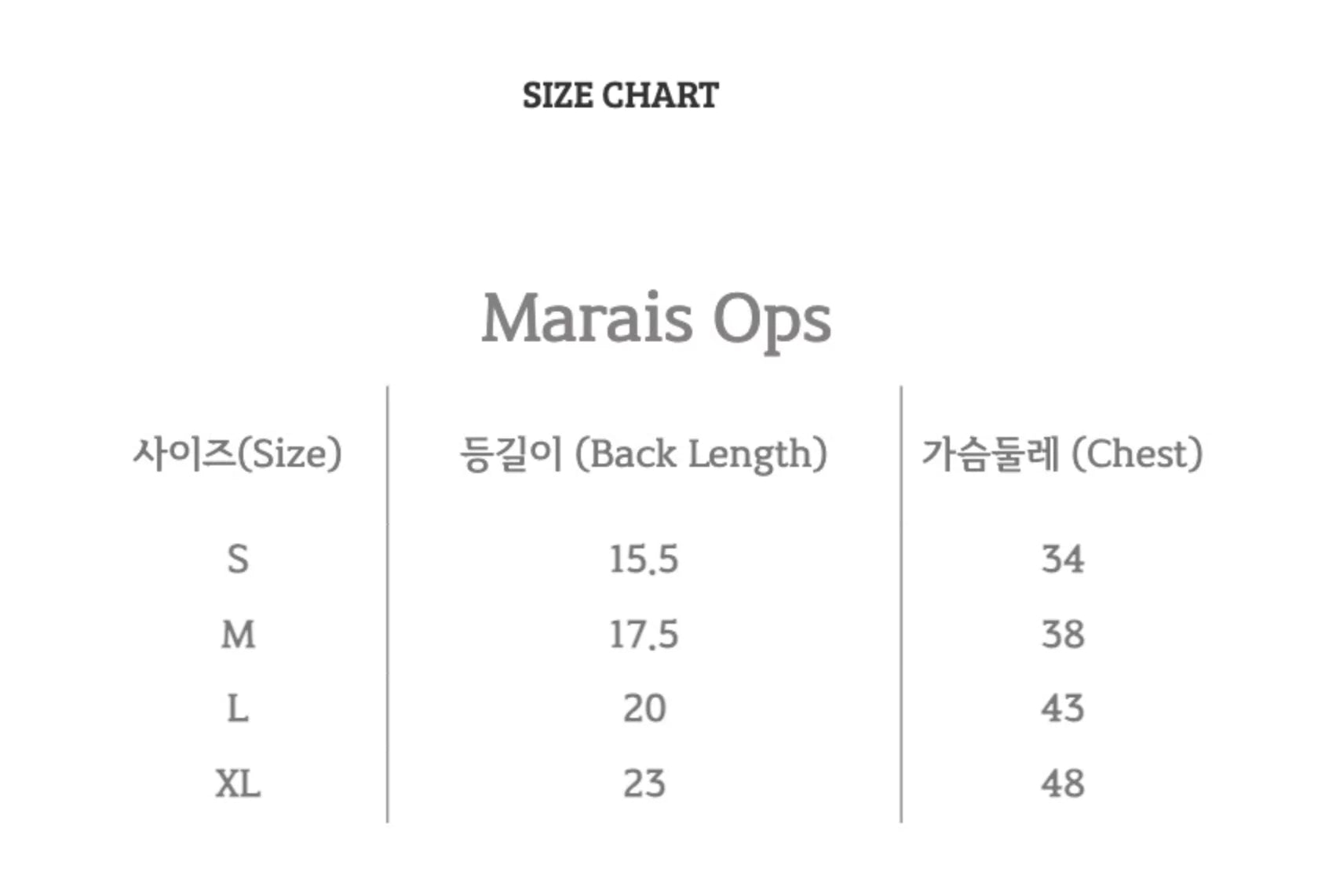 Marais Ops