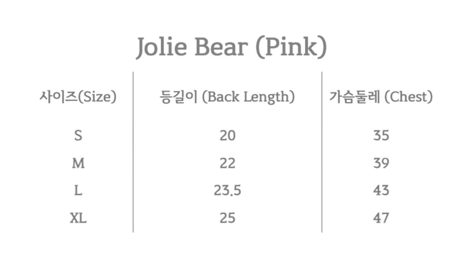 Jolie Bear (Pink)
