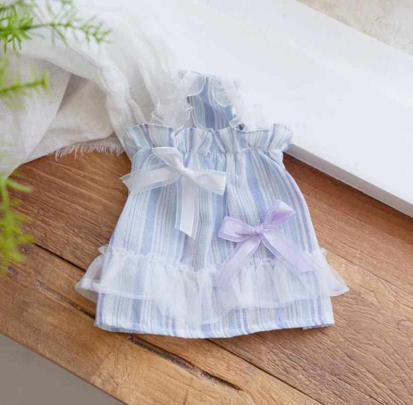 Shine Ribbon One Piece (Blue)