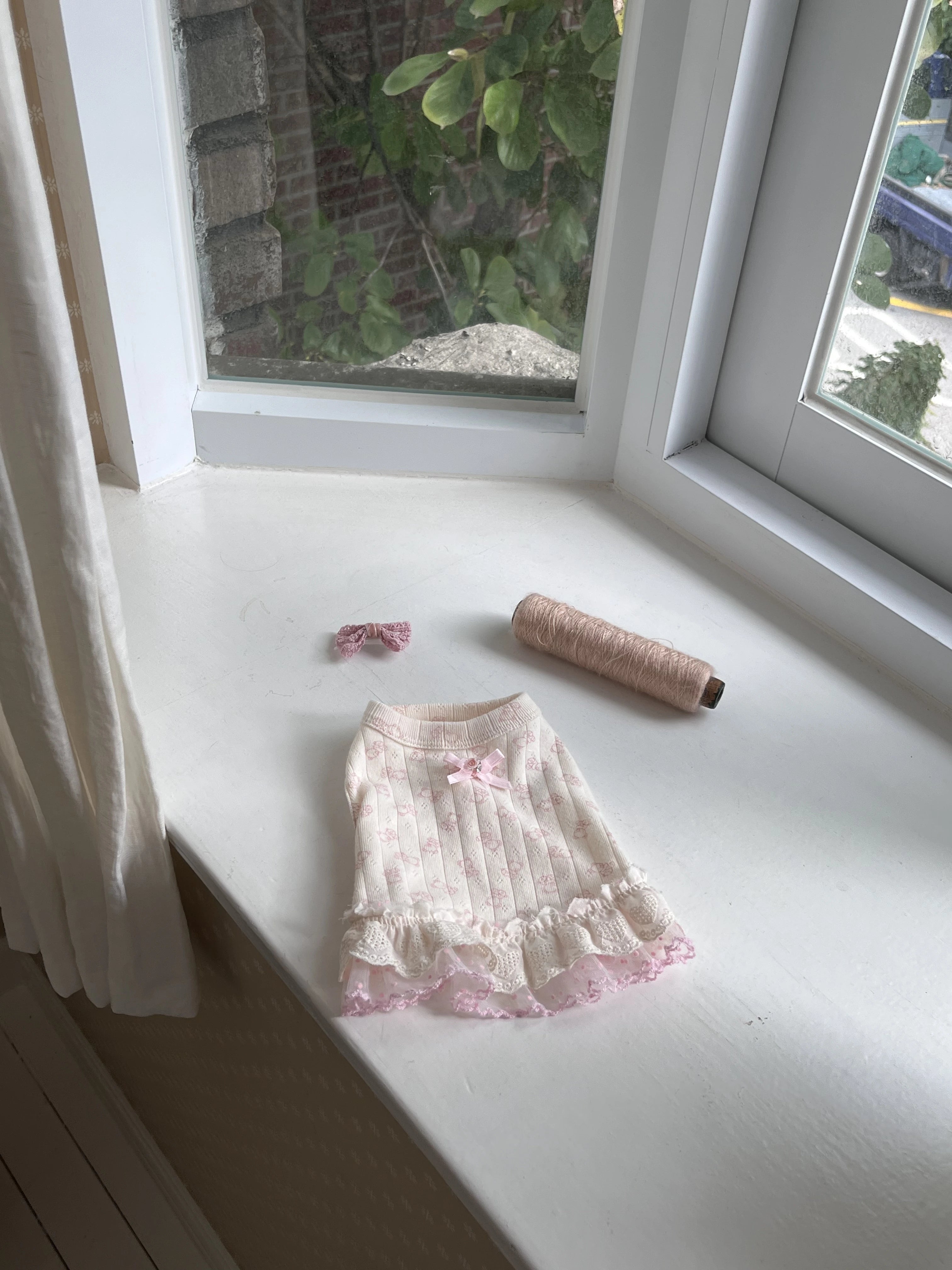 Nini Bear Sleeveless Pink (w/ Hairpin)