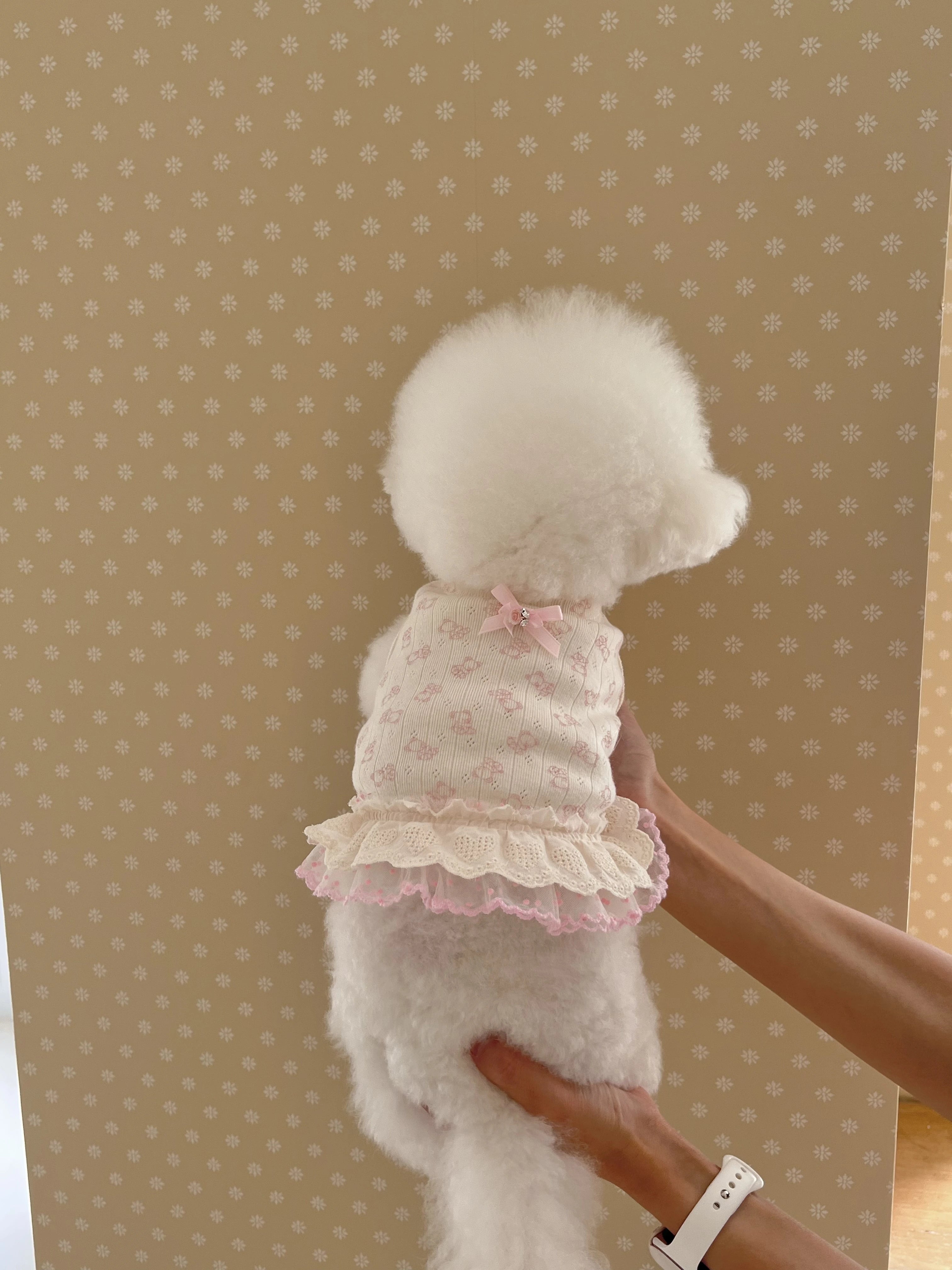 Nini Bear Sleeveless Pink (w/ Hairpin)
