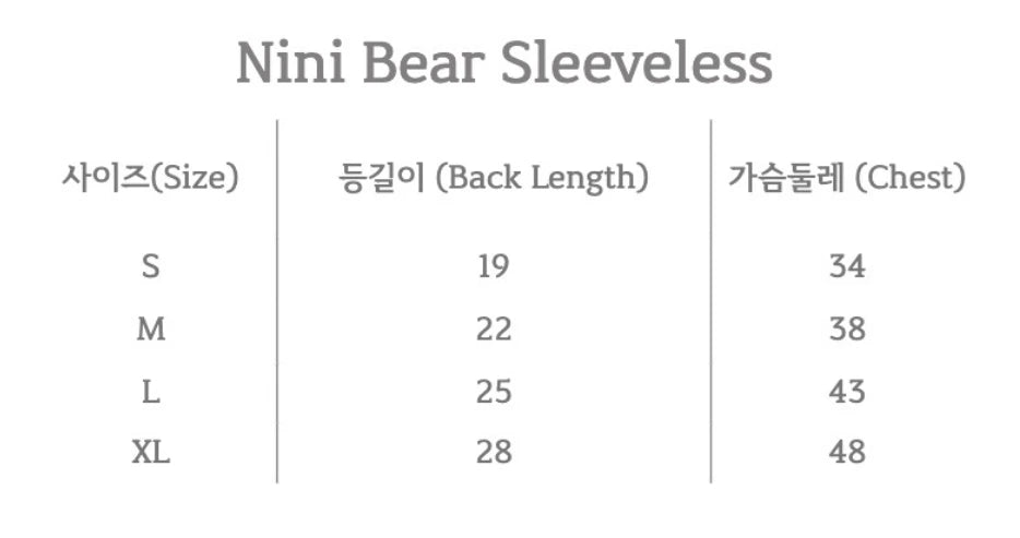 Nini Bear Sleeveless Pink (w/ Hairpin)