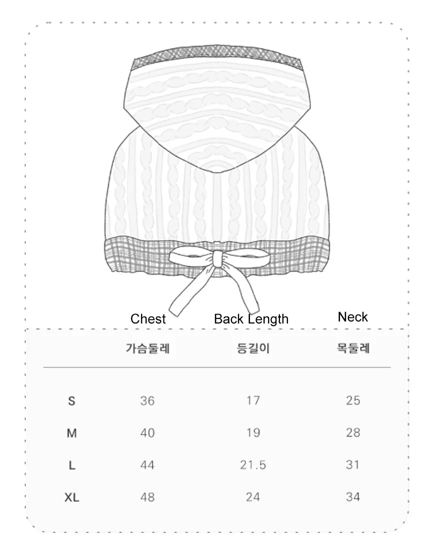 Cable Knit Crop Top (Classic Blue)