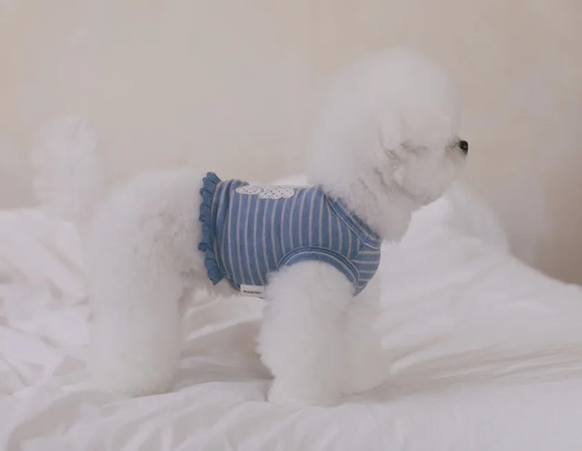 Autumn Bear Top (Blue Gray)