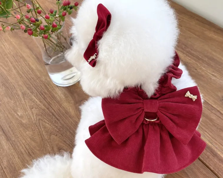 Ribbon Bustier Harness Wine (w/ Hairpin)