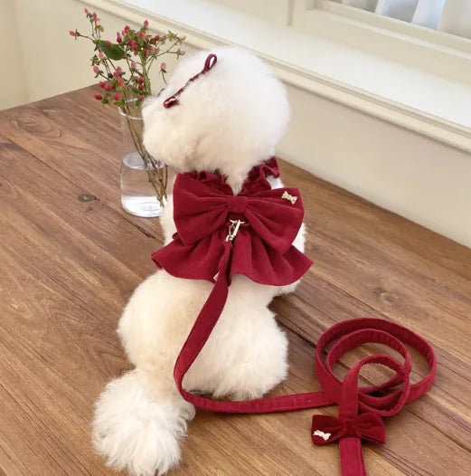 Ribbon Bustier Harness Wine (w/ Hairpin)