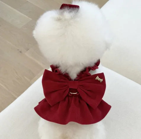 Ribbon Bustier Harness Wine (w/ Hairpin)