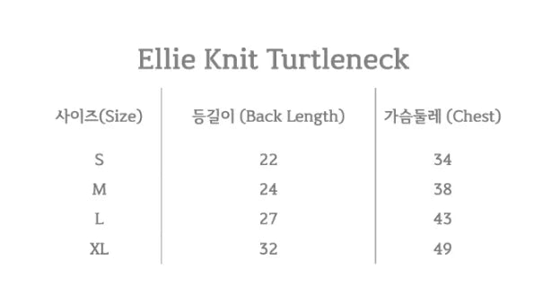 Ellie Knit Turtleneck (Ivory)